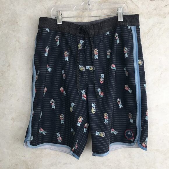 Rip Curl Black Pineapple Board Shorts Men's Size 30 - Picture 9 of 14